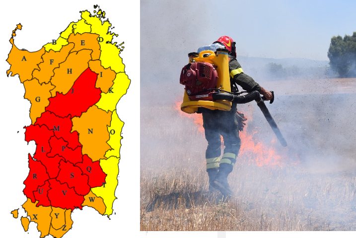 Incendi, domani pericolo estremo in diverse zone della Sardegna: è allerta massima