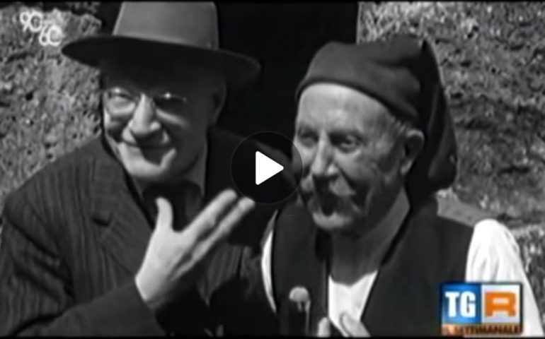 (VIDEO) Il viaggio di Ungaretti e di altri intellettuali in Sardegna nel 1955 raccontato da Tito Stagno