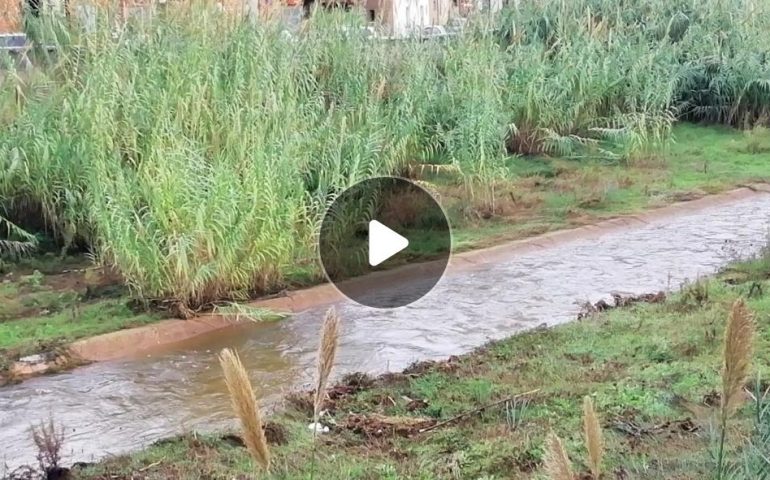 (VIDEO) Tortolì, le condizioni del Rio Foddeddu dopo le violente piogge di ieri