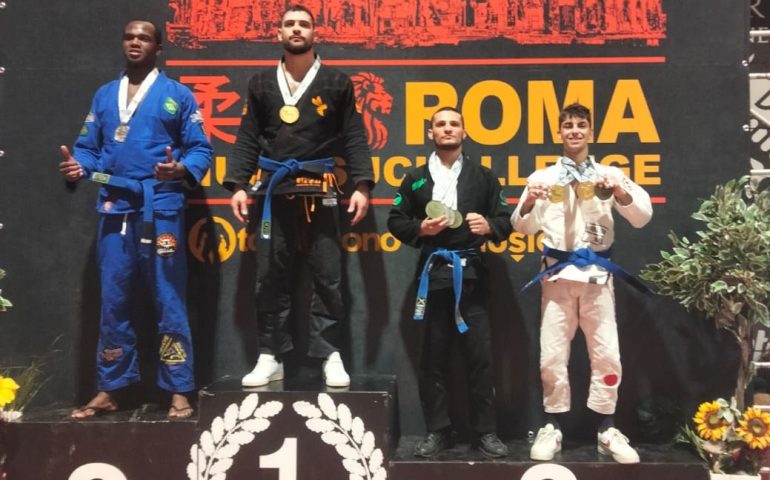 Brazilian jiu-jitsu, pioggia di medaglie a Roma per gli ogliastrini Mattia Cristo e Giovanni Ferreli