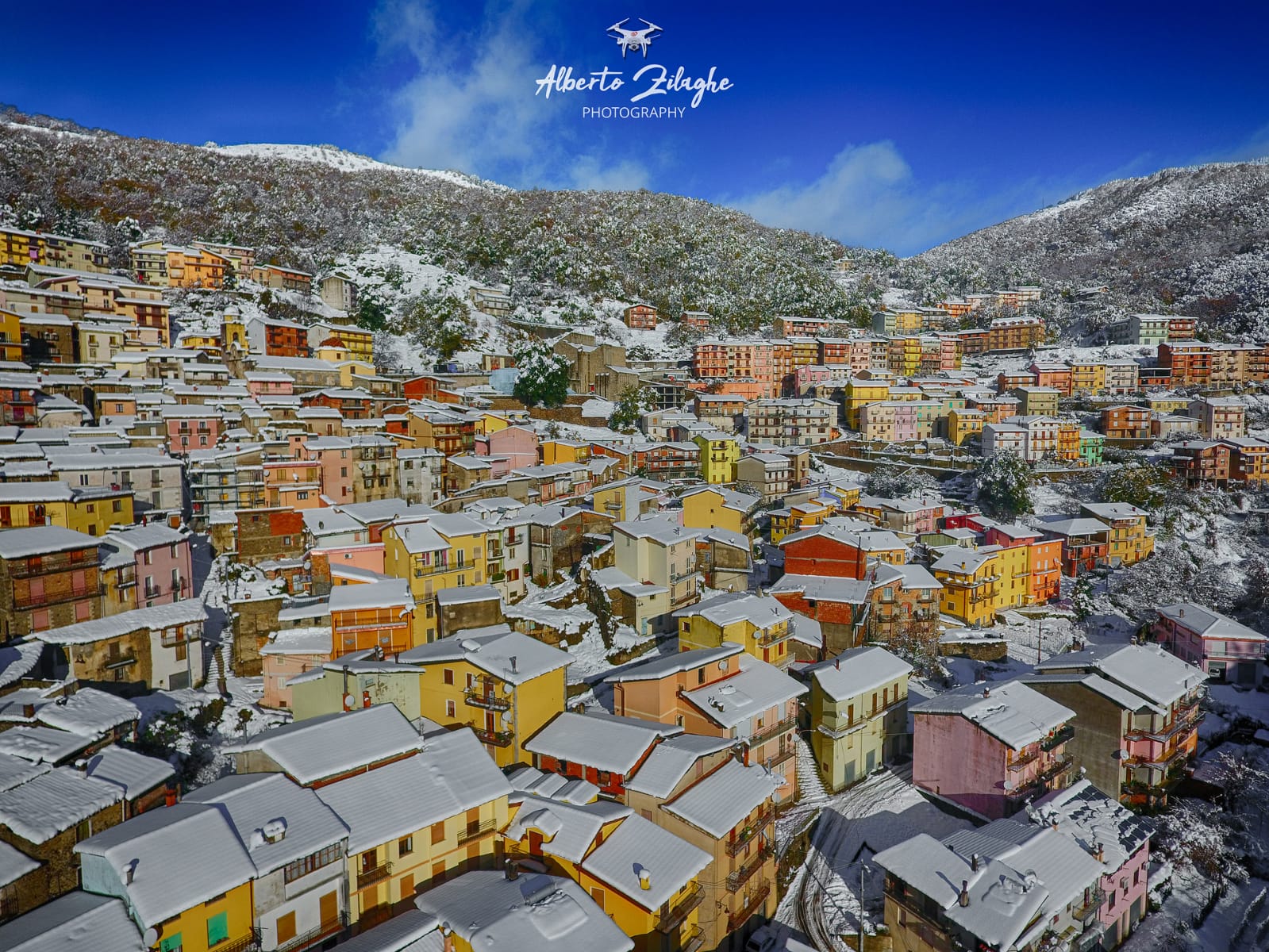 Desulo sotto la neve - Foto di Alberto Zilaghe