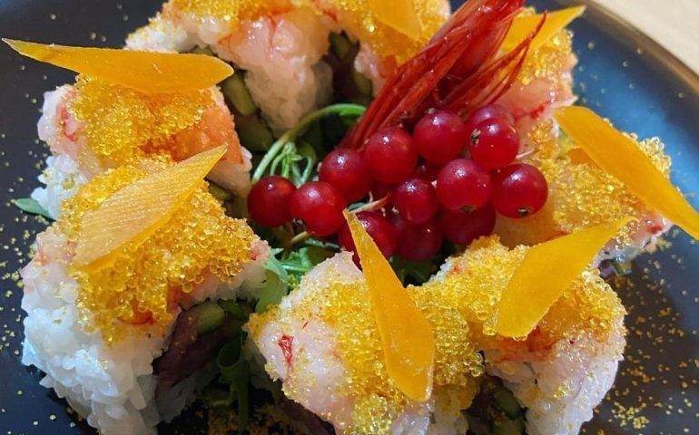 Sushi con bottarga e gamberi ogliastrini: a Tortolì la Sardegna incontra il Giappone