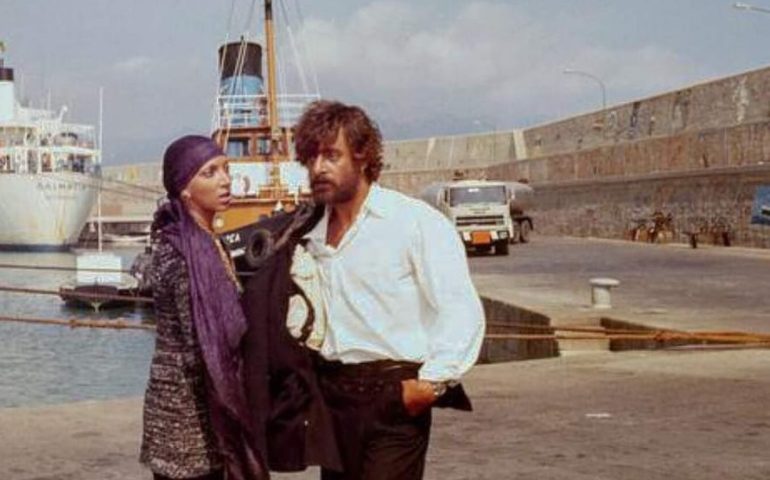 Come eravamo. Il porto di Arbatax nel 1974, durante le riprese del film di Lina Wertmuller