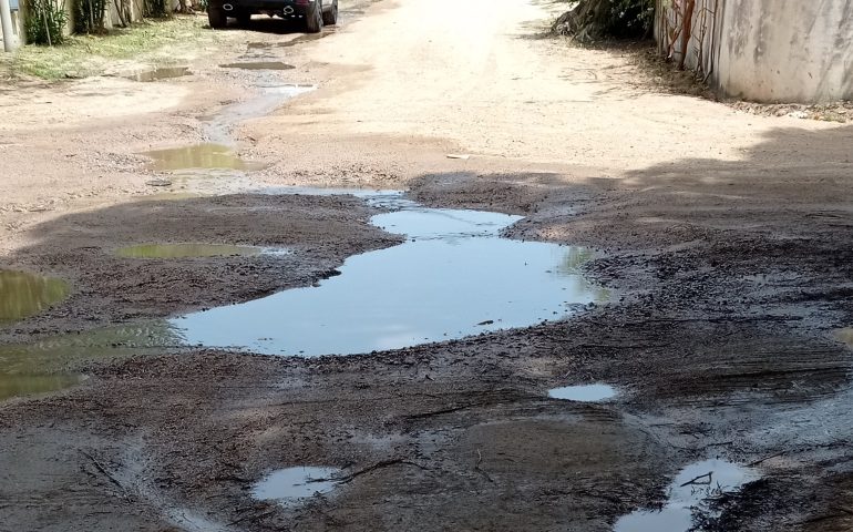 Tortolì, ancora proteste da parte dei residenti di San Gemiliano. Via Alfieri ancora nel fango e tra le buche