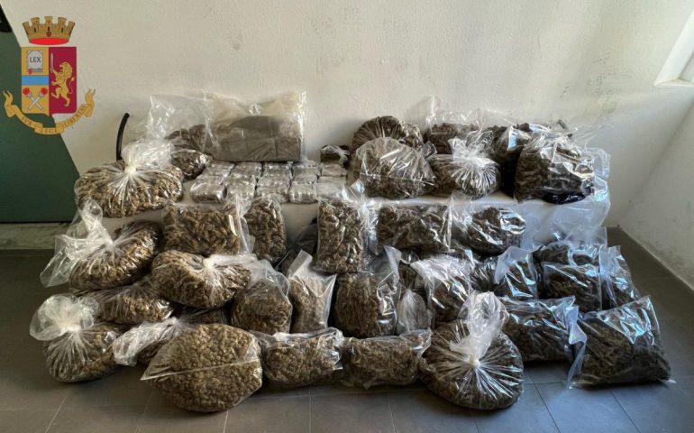 Blitz antidroga, sequestrati oltre 50 kg di stupefacenti e 21mila euro: arrestato 27enne per detenzione e spaccio