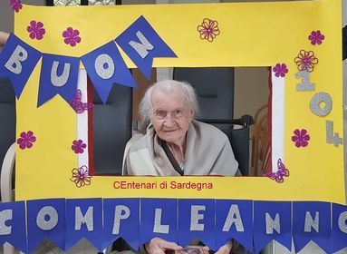 Sardegna terra di longevità. I migliori auguri a Tzia Giuseppa Pirisinu per i suoi 104 anni