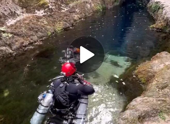 (VIDEO) Le bellissime immagini degli speleologi a Su Gologone: la magia dell’acqua