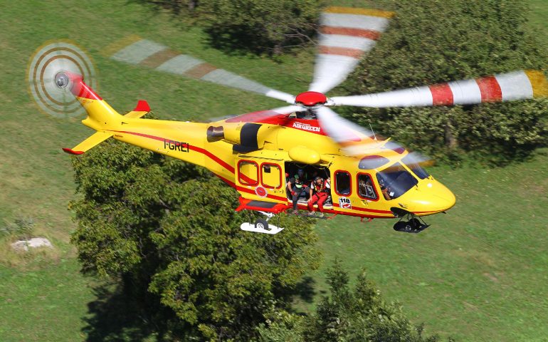 Incidente a Gadoni, motociclista portato in ospedale con l’elicottero