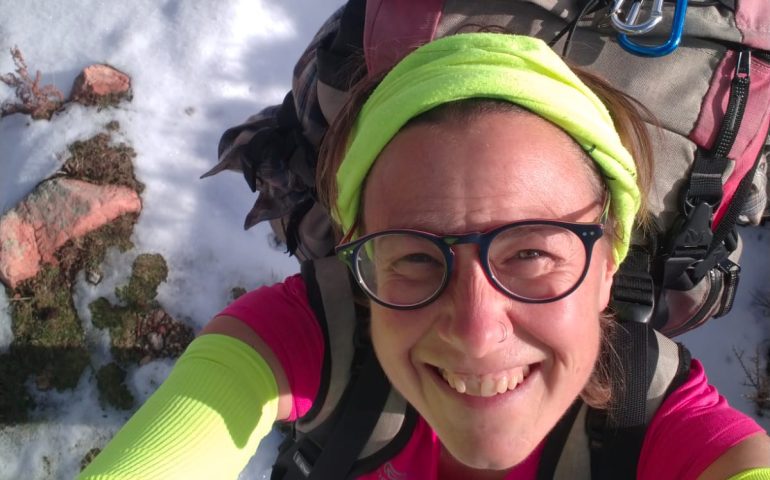 Sara Bonfanti in cammino per tutto il Sentiero Italia: la sua tappa in Ogliastra