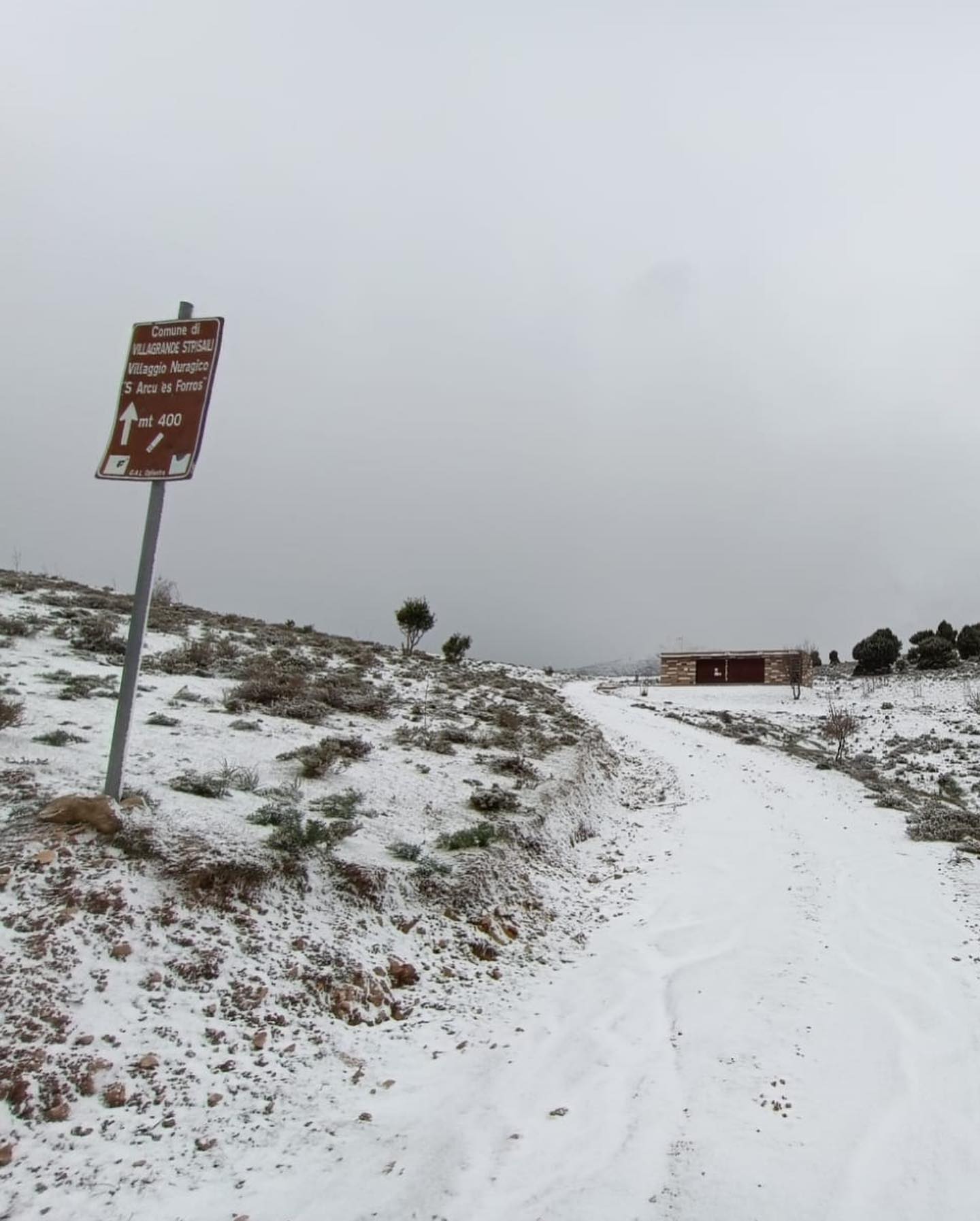 Neve a Villagrande Strisaili - Foto di Area Archeologica Arcu 'e is Forrus