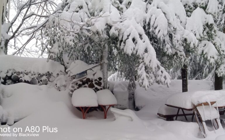 (FOTO) Gennargentu “sepolto” dalla neve: accumuli record in alta quota