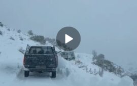 (VIDEO) Maxi nevicata in Ogliastra: accumuli importanti e disagi nelle campagne di Seui