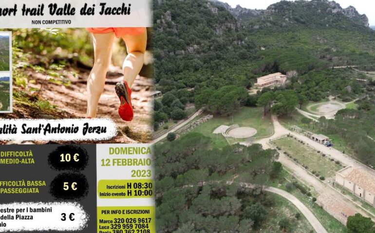 Trail Valle dei Tacchi, a Jerzu il 12 febbraio: il running immerso nel verde di Sant’Antonio