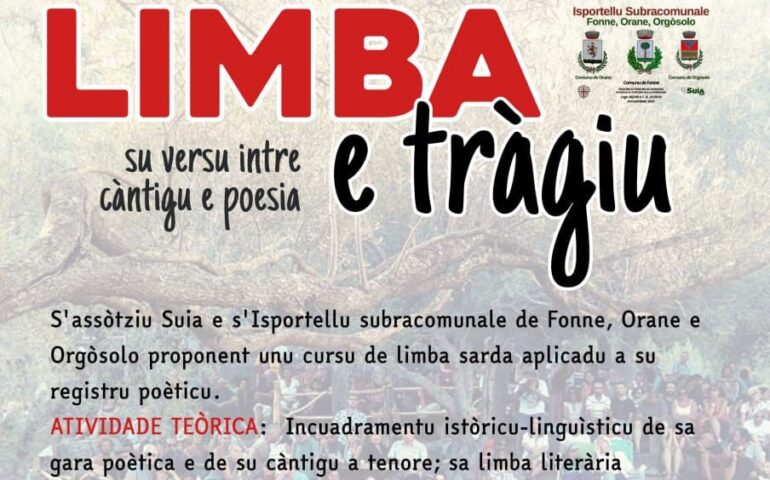 Limba e tràgiu: a Orgosolo un corso di lingua sarda applicato al registro poetico