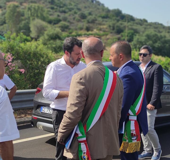 Matteo Salvini con Ivan Mameli