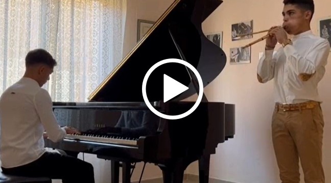 (VIDEO) No potho reposare: un’emozionante versione al piano e launeddas dei giovanissimi Marco e Riccardo