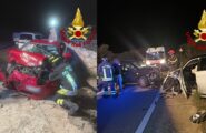 Due gravi incidenti frontali a pochi km di distanza nel giro di due ore: tre le persone ferite