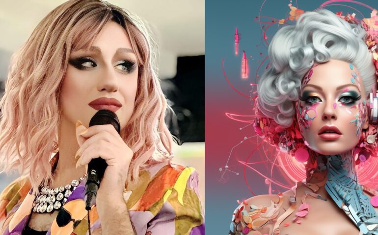 La drag queen La Trave nell’Okkio dialogherà con una drag queen AI: l’idea di un ingegnere cagliaritano