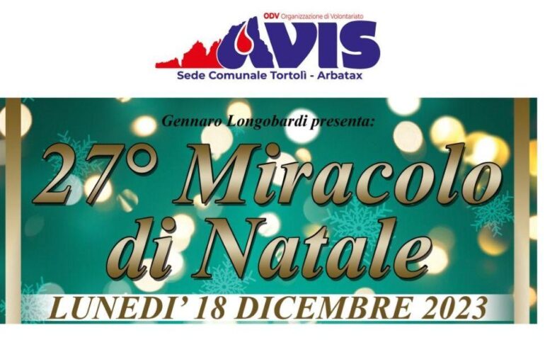 A Tortolì arriva il “Miracolo di Natale”: come donare cibo e giocattoli ai bisognosi