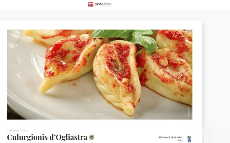 La Sardegna è tra le 50 regioni in cui si mangia meglio nel mondo: l’Italia domina la top 10 di Taste Atlas