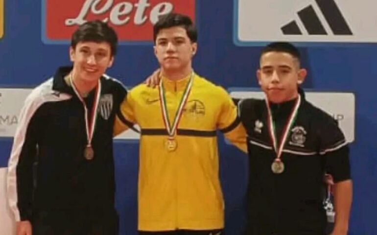 Successo per la Yaoki Dojo villagrandese: bronzo ai Campionati Italiani Under17 di Lotta Olimpica per Mattia Rubiu