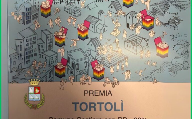 Tortolì si conferma “Comune Riciclone” e riceve premio Legambiente con oltre l’80% di differenziata