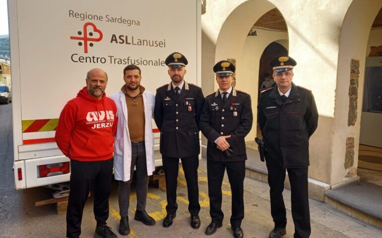 Donazione di sangue: la solidarietà e la generosità dei carabinieri ogliastrini