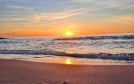 L’alba di una delle più belle spiagge della nostra Ogliastra: la spiaggia di Orrì