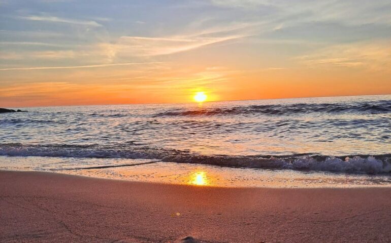 L’alba di una delle più belle spiagge della nostra Ogliastra: la spiaggia di Orrì