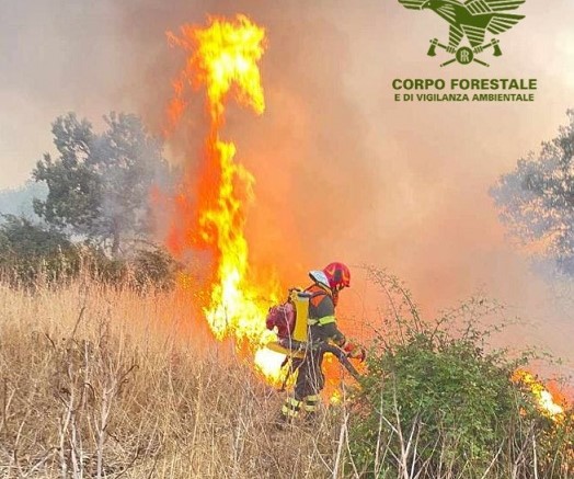 Nuoro in fiamme: ancora attivo l’incendio divampato ieri. Intervengono 2 elicotteri e 4 Canadair