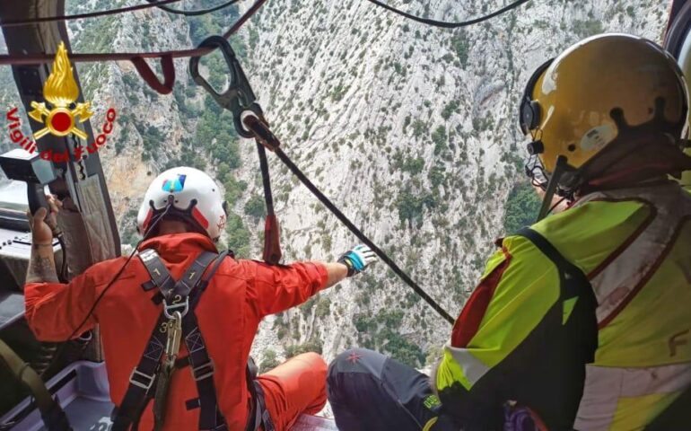 Canyon di Gorropu, soccorsi due escursionisti francesi