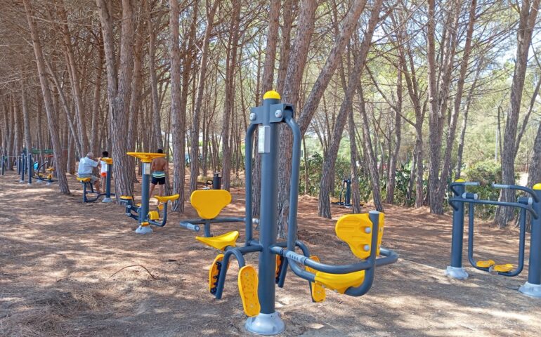 Bari Sardo, inaugurata la nuova area fitness nella pineta della spiaggia della Torre