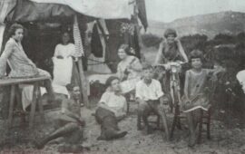 La famiglia Guiso al Lido di Orrì negli anni Trenta