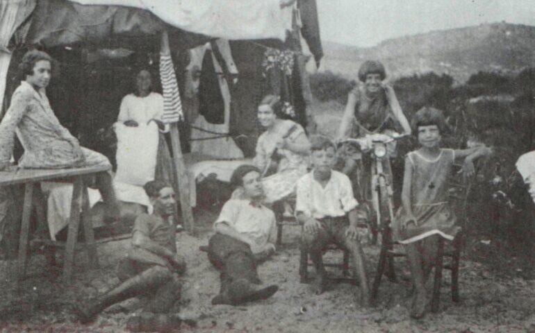 La famiglia Guiso al Lido di Orrì negli anni Trenta