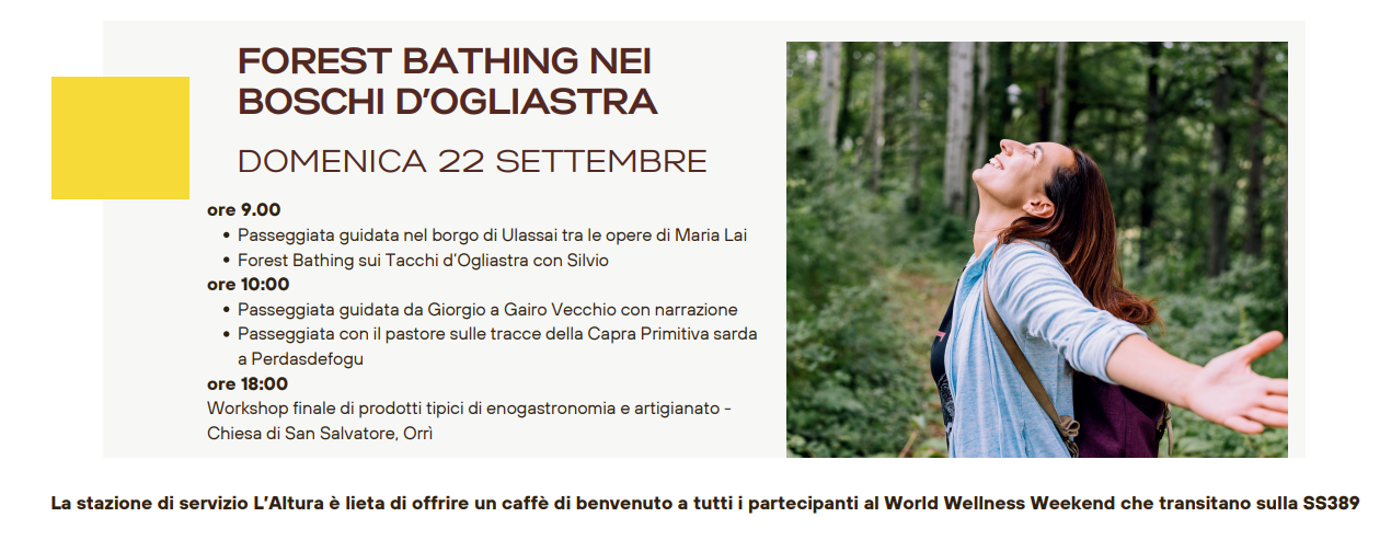 world wellness weekend in ogliastra