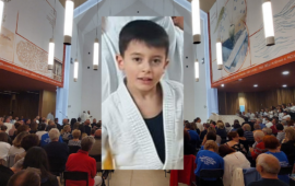 funerale del piccolo Gioele Putzu a Olbia