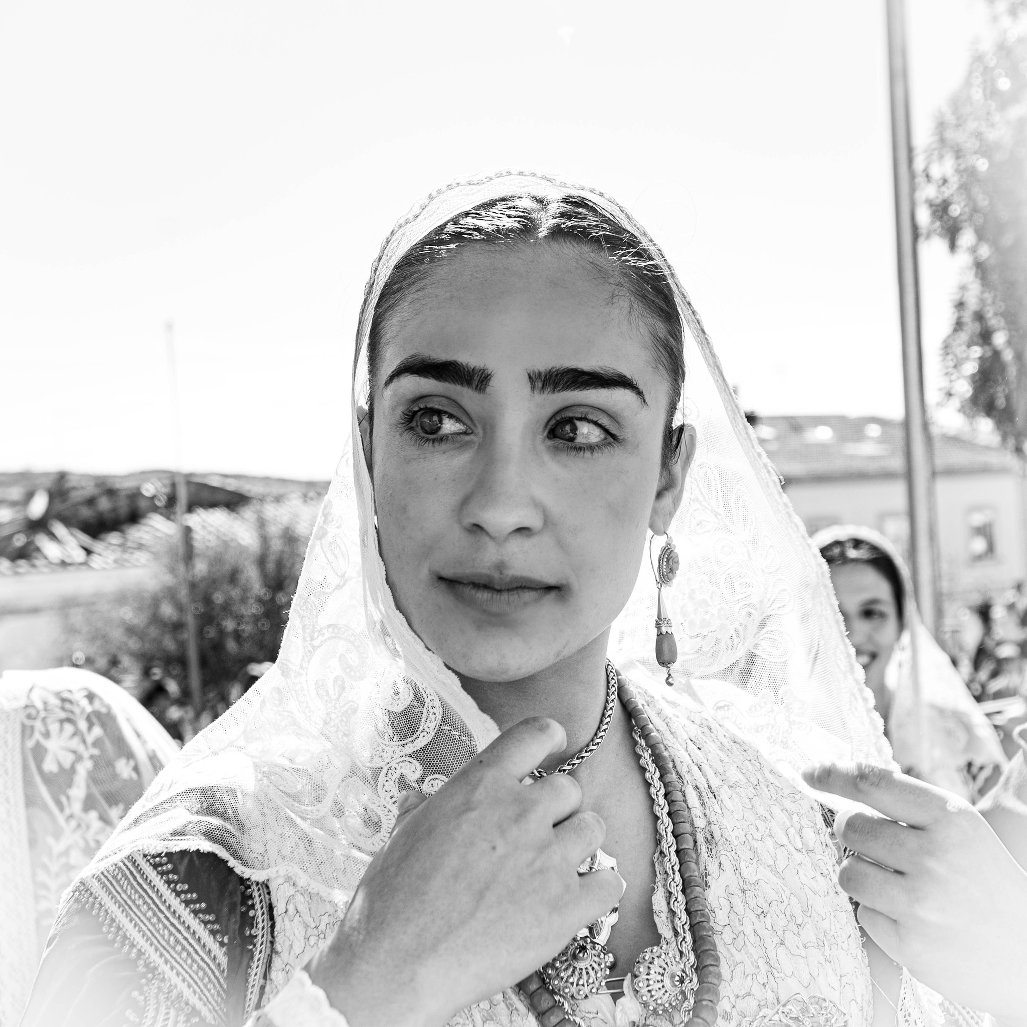 Ricostruzione matrimonio anni 50 a Ittiri, Sardegna