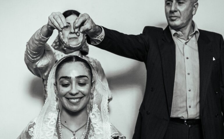 Ricostruzione matrimonio anni 50 a Ittiri, Sardegna