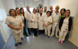 L'èquipe di Chirurgia dell'ospedale Nostra Signora della Mercede di Lanusei