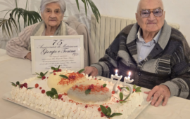 Lanusei in festa: Giorgio Micheli e Tonina Manca celebrano 75 anni di matrimonio
