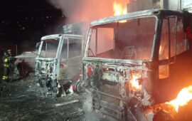 mezzi incendiati in sardegna