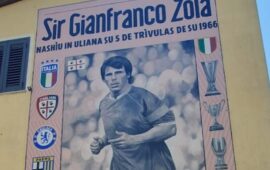 Il Murale di Gianfranco Zola a Oliena (PH Fabio Contu)