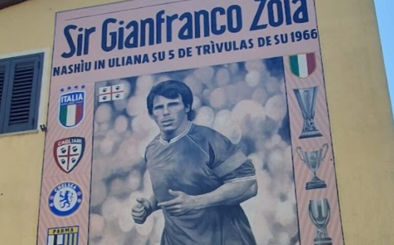 Il Murale di Gianfranco Zola a Oliena (PH Fabio Contu)