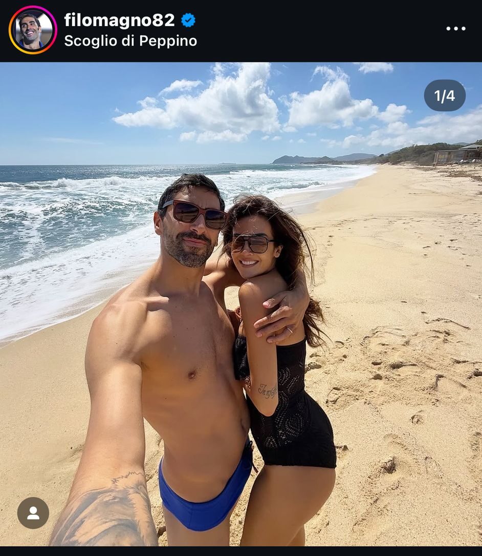 Filippo Magnini e Giorgia Palmas PH Filomagno82 profilo IG