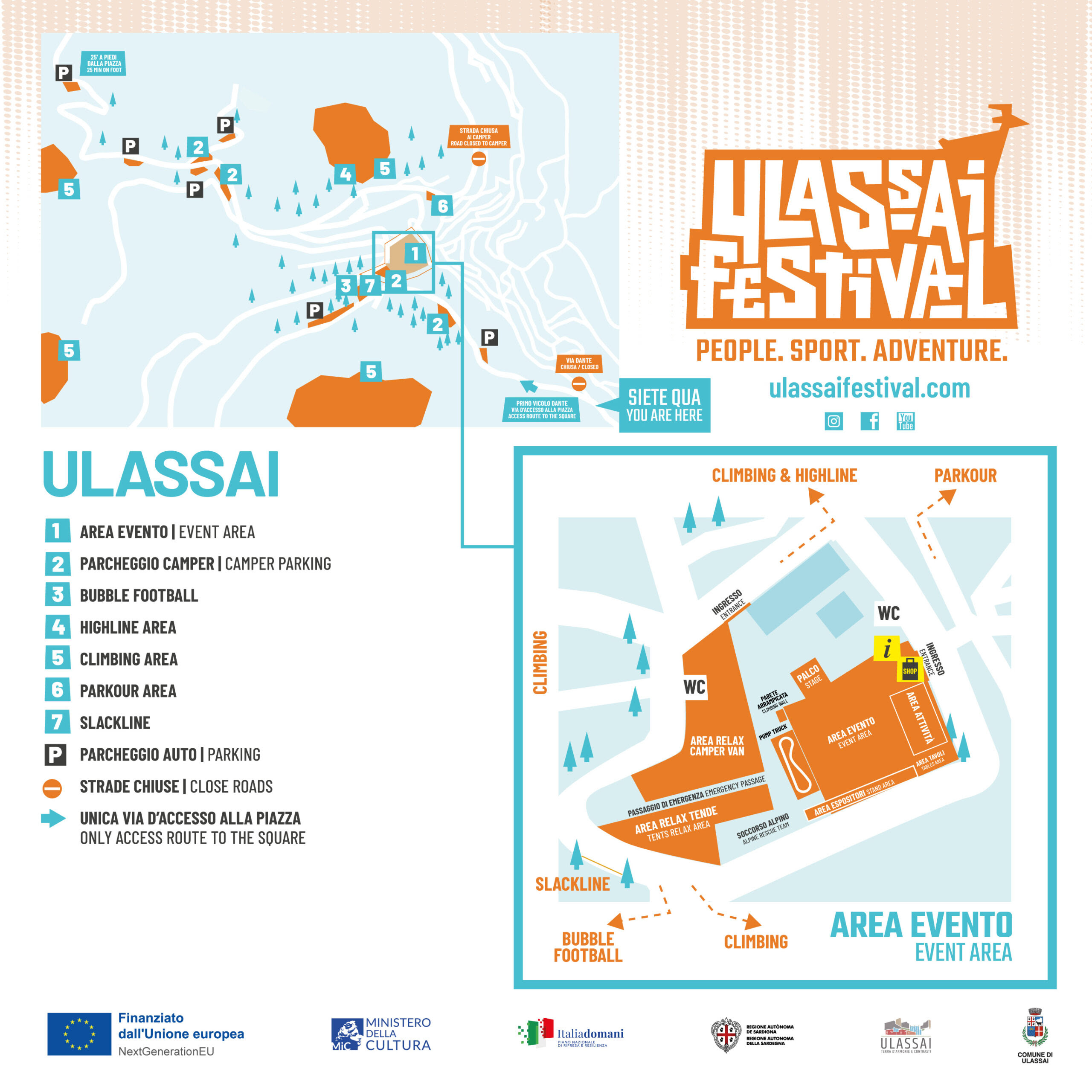 La mappa del Festival