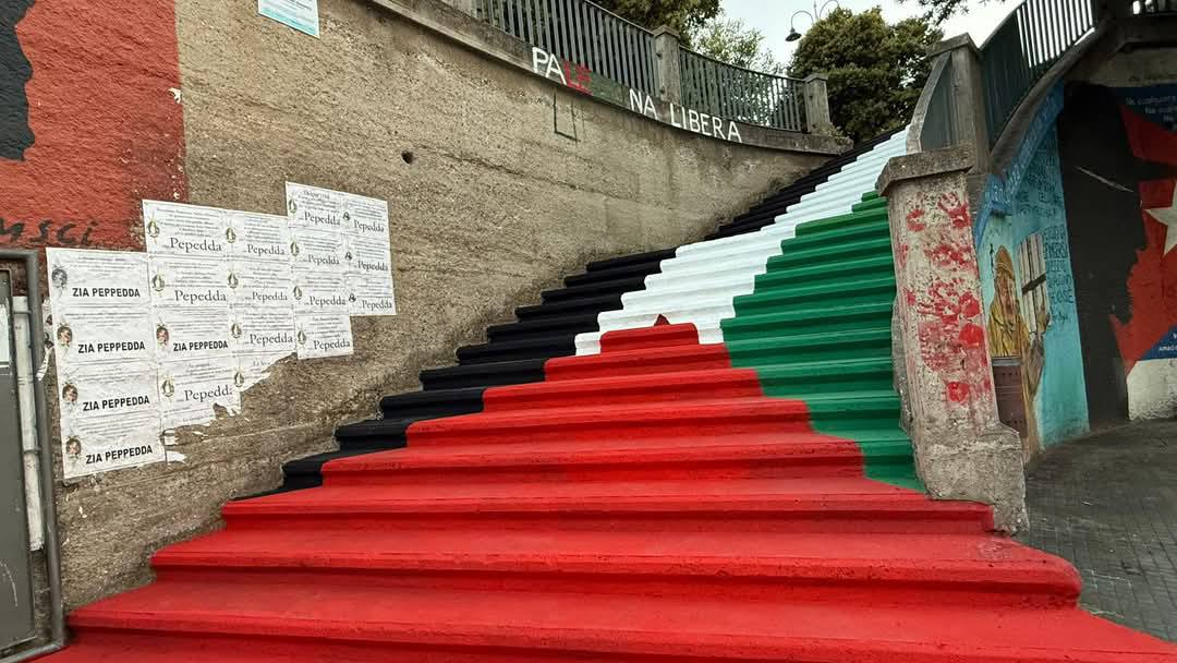 orgosolo scalinata palestina
