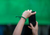 braccialetto verde, immagine di repertorio envato