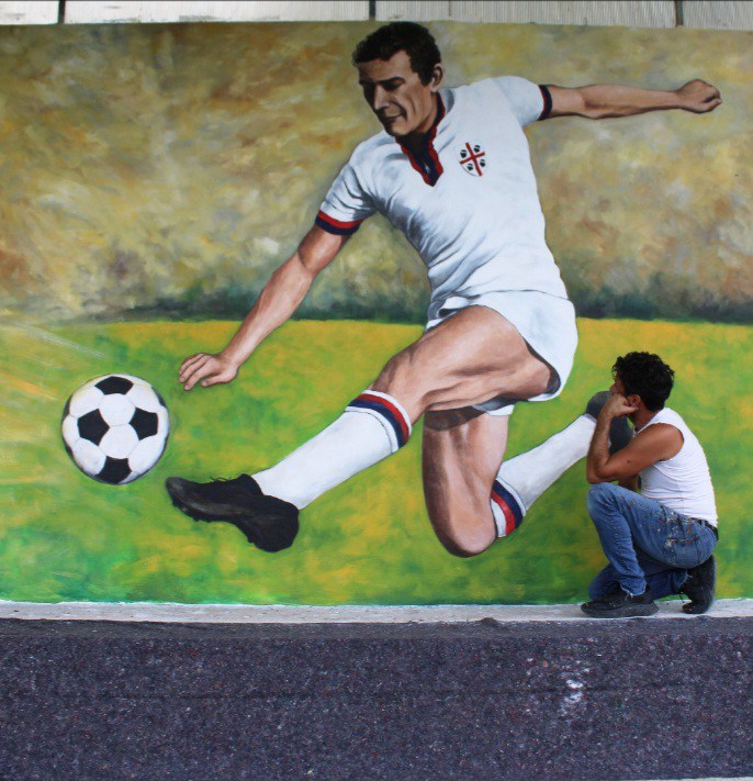 murale gigi riva gairo