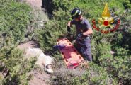 Capra in pericolo tra le scogliere di Cabras: intervengono i Vigili del Fuoco