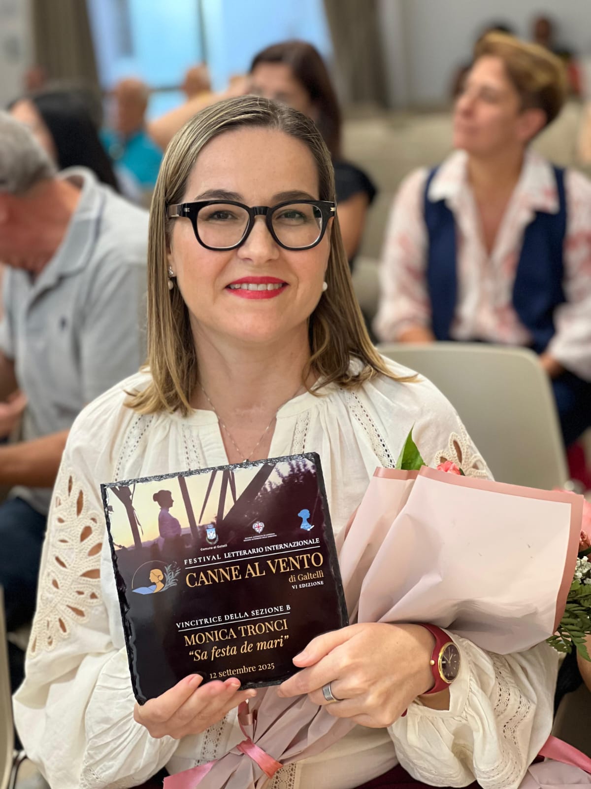 Monica Tronci, vincitrice della sezione racconti il lingua sarda